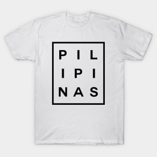 Pilipinas Boxed (Black) T-Shirt